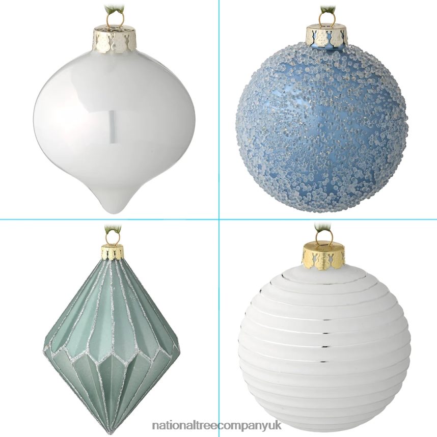 decoration | National Tree Company 20-Piece Christmas Tree Ornament Set Arctic Lights Collection F2L4F532